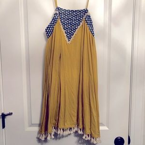 Spaghetti strap boho dress